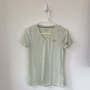 Under armour light green workout tee
